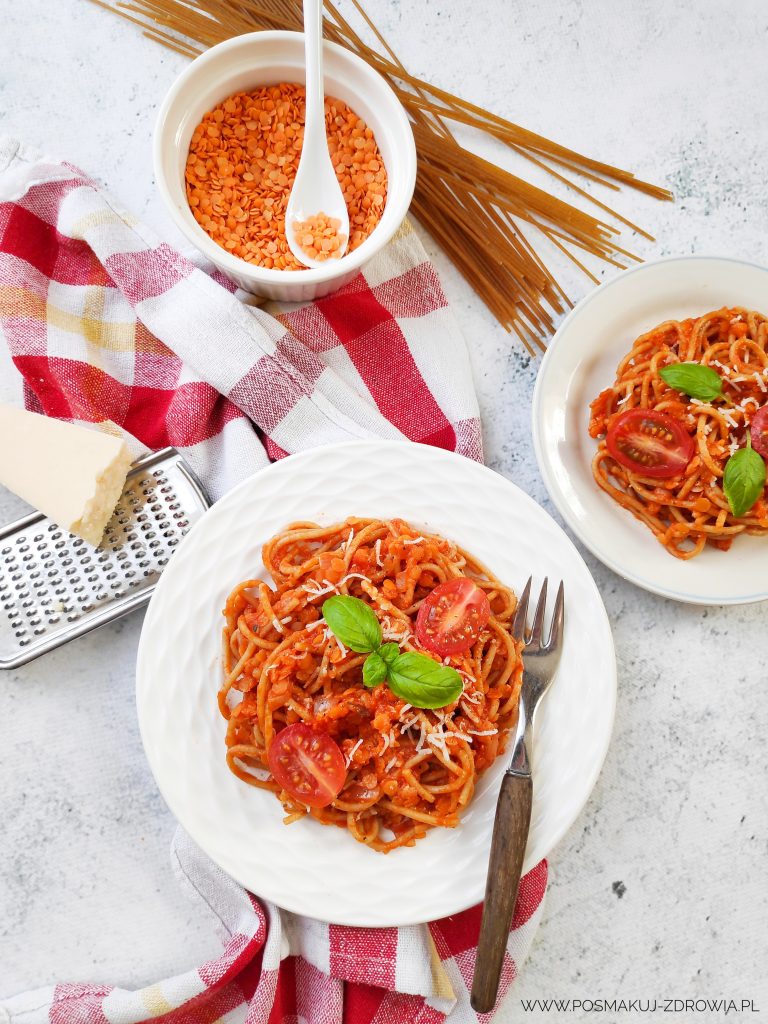 spaghetti, wegetariańskie